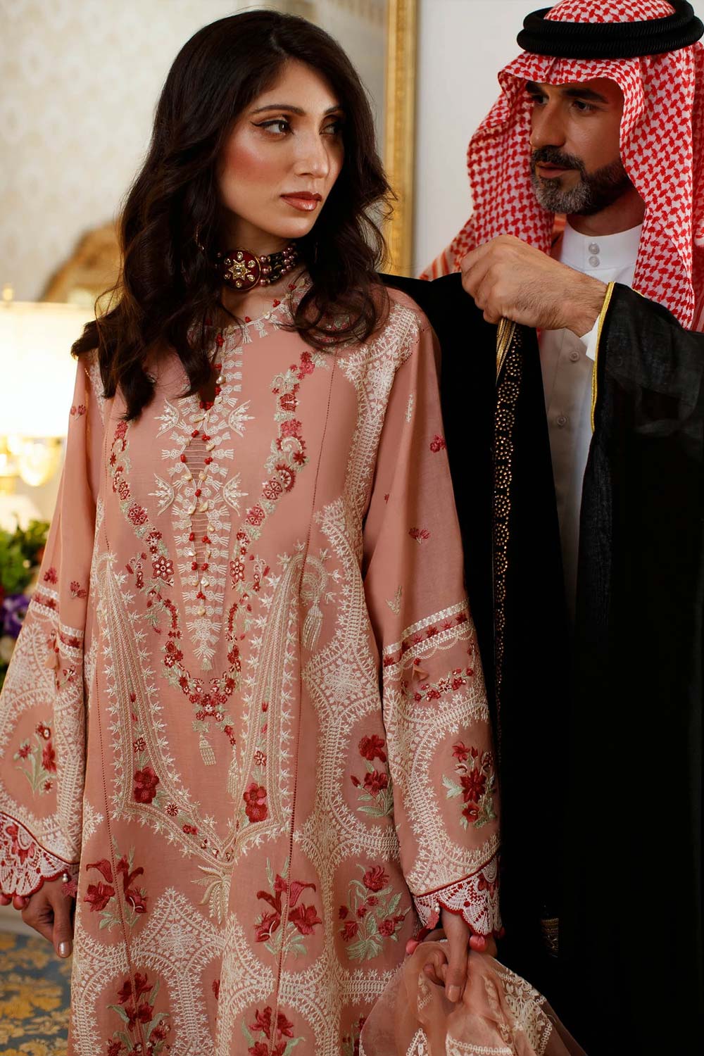 Elan Embroidered Lawn 3 piece suit EL22-01 A (LARA)