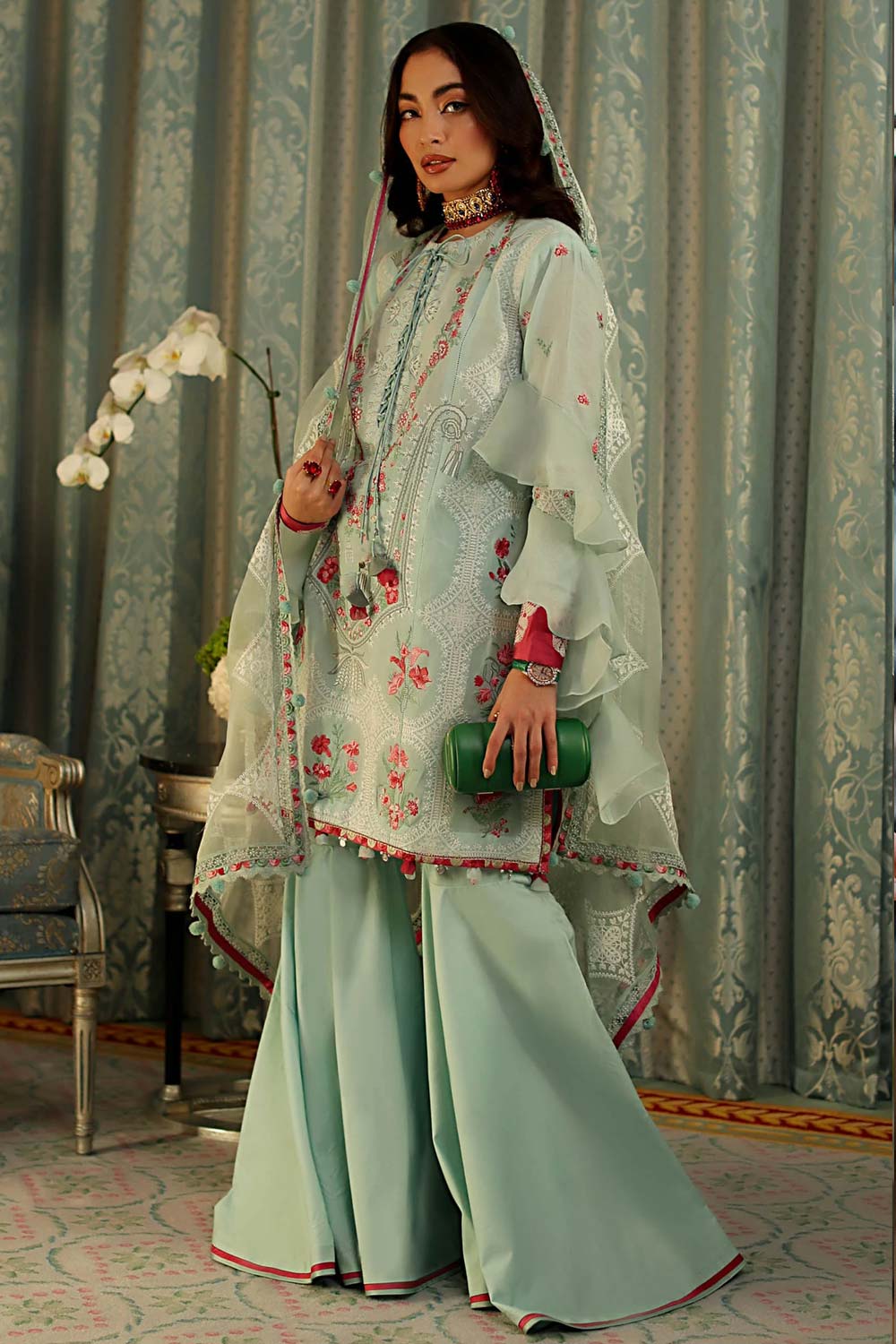 Elan Embroidered Lawn 3 piece suit EL22-01 B (LARA)