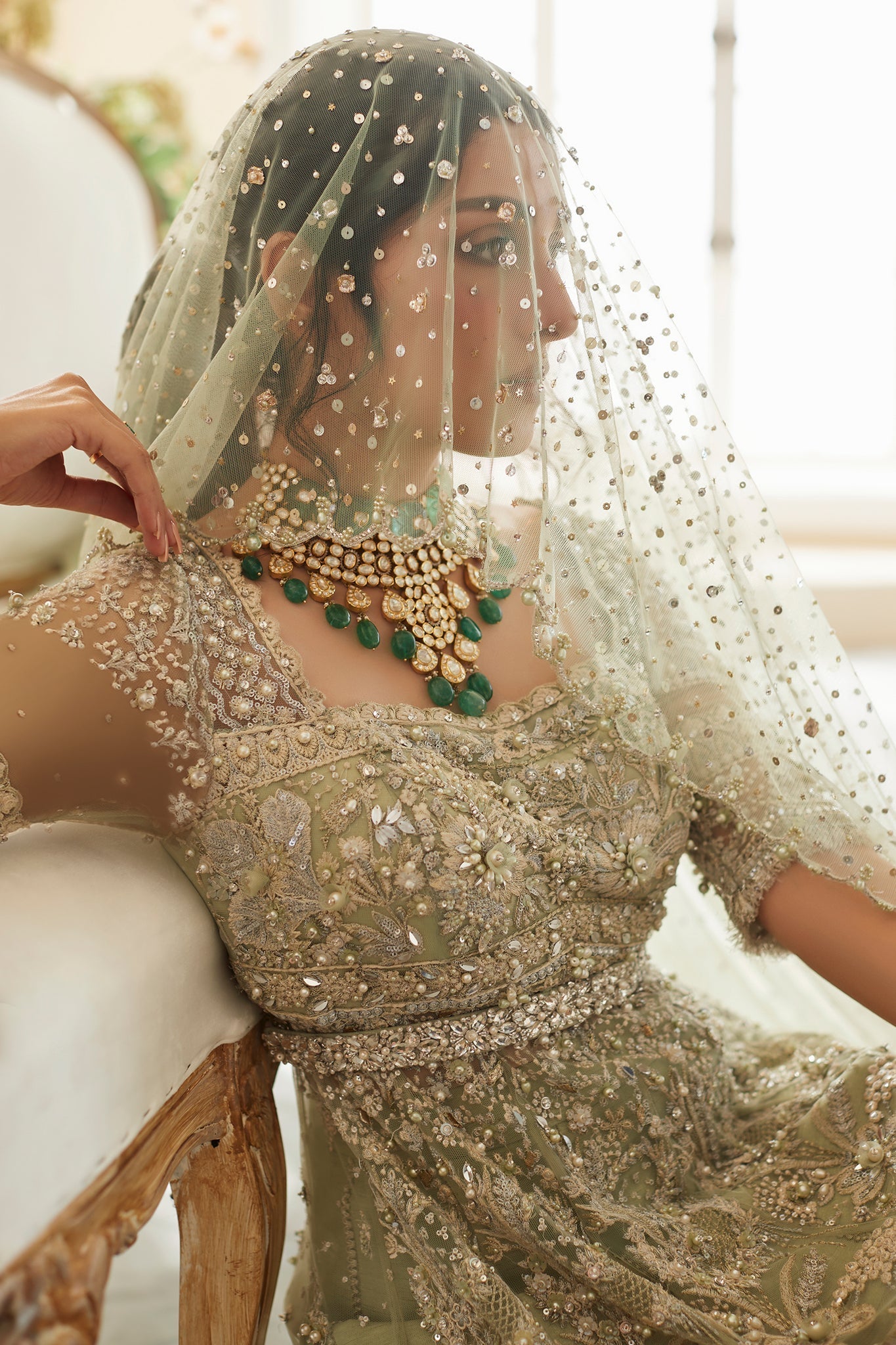 Elan Embroidered Organza 3 Piece Suit ARYA