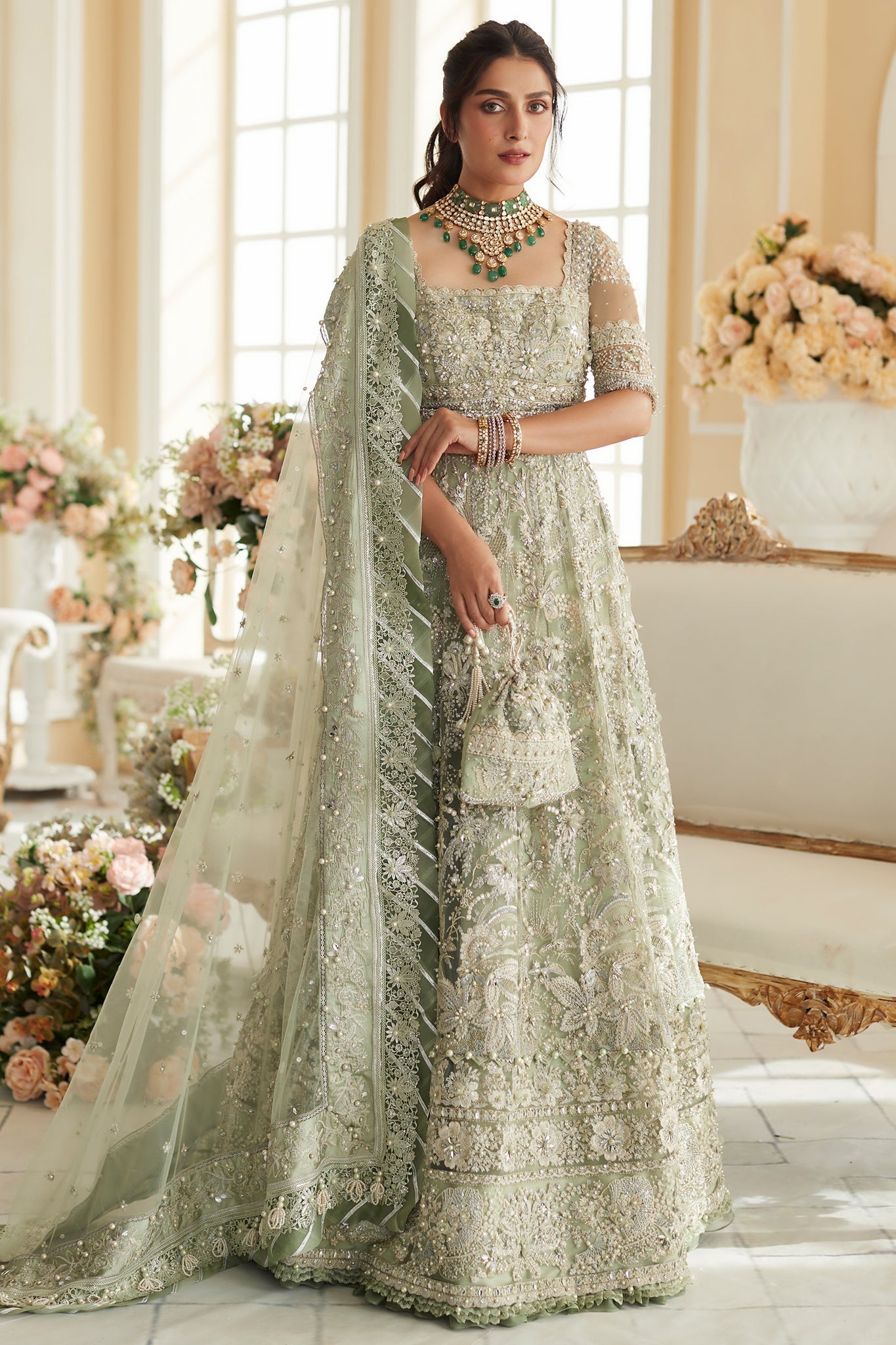 Elan Embroidered Organza 3 Piece Suit ARYA
