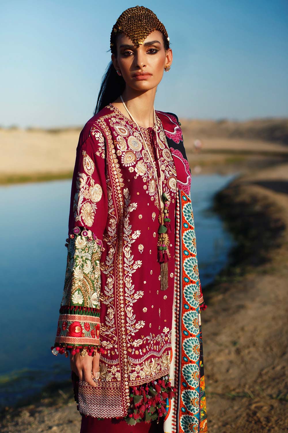 Elan Embroidered Lawn 3 piece suit EL22-09 A (NIMA)