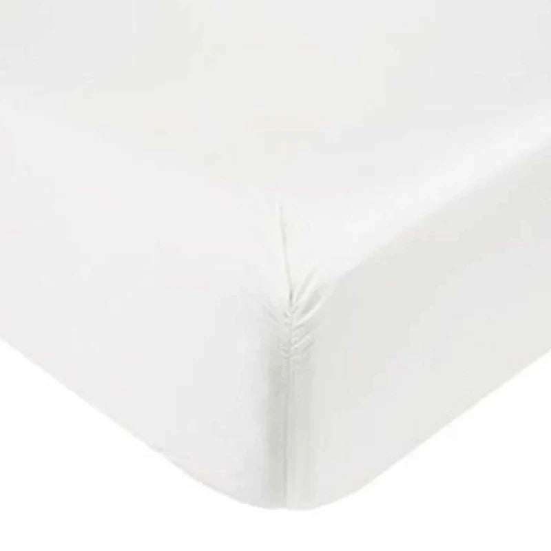 Luxury 800 Thread Count Egyptian Cotton Fitted Sheets - (30cm, White)