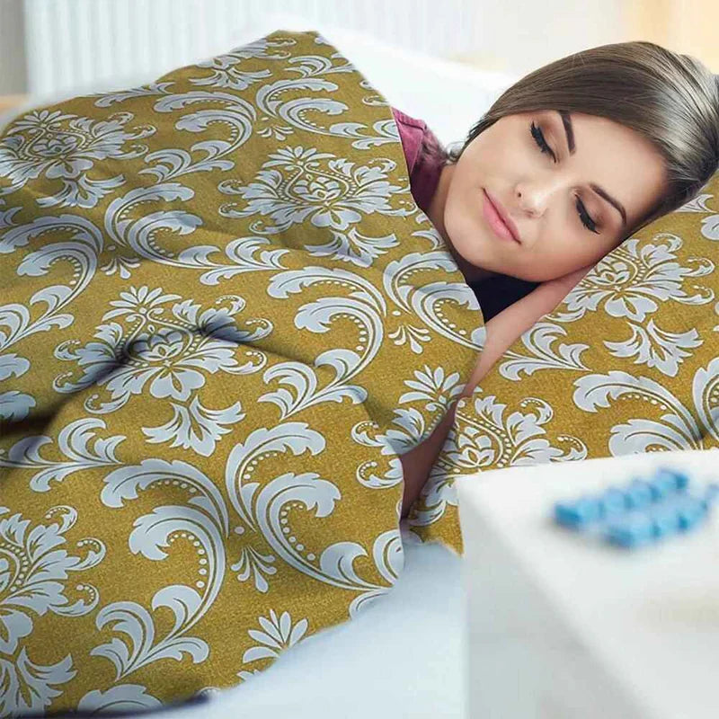 Istanbul Mustard Duvet Cover Set | 100% Cotton | Stylish Print