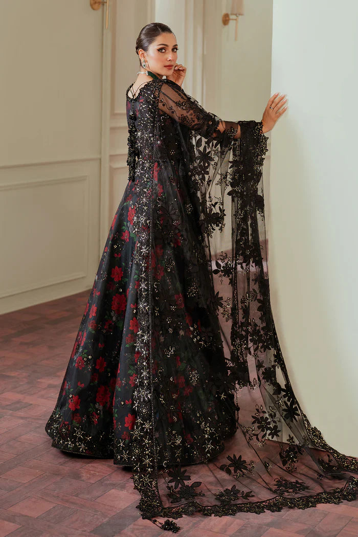 Baroque Embroidered Net 3 piece suit CH13-05