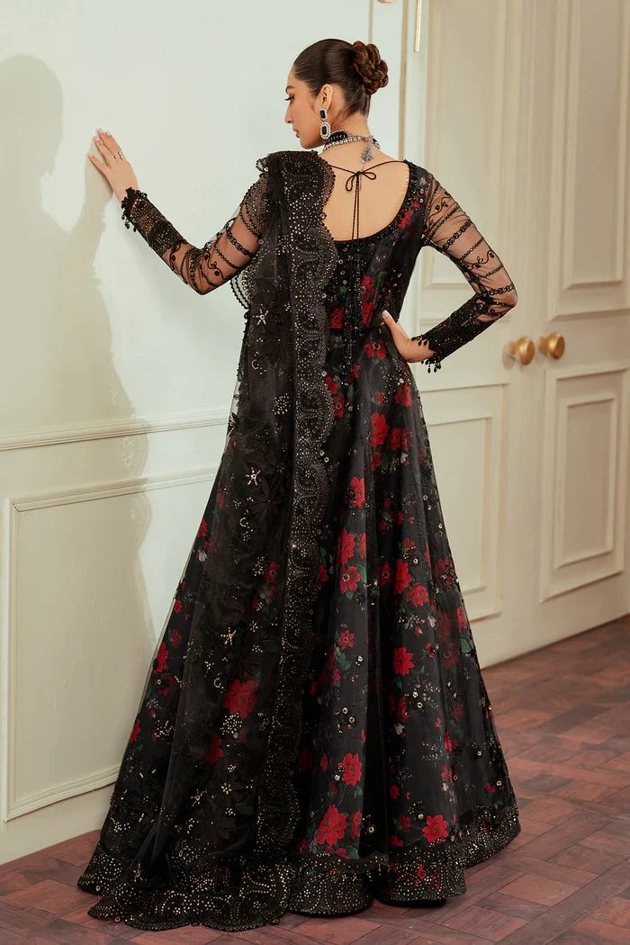 Baroque Embroidered Net 3 piece suit CH13-05