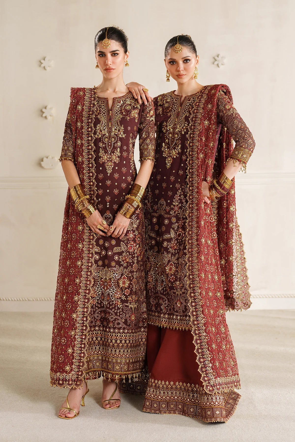 Baroque Embroidered Chiffon Suit CH14-07