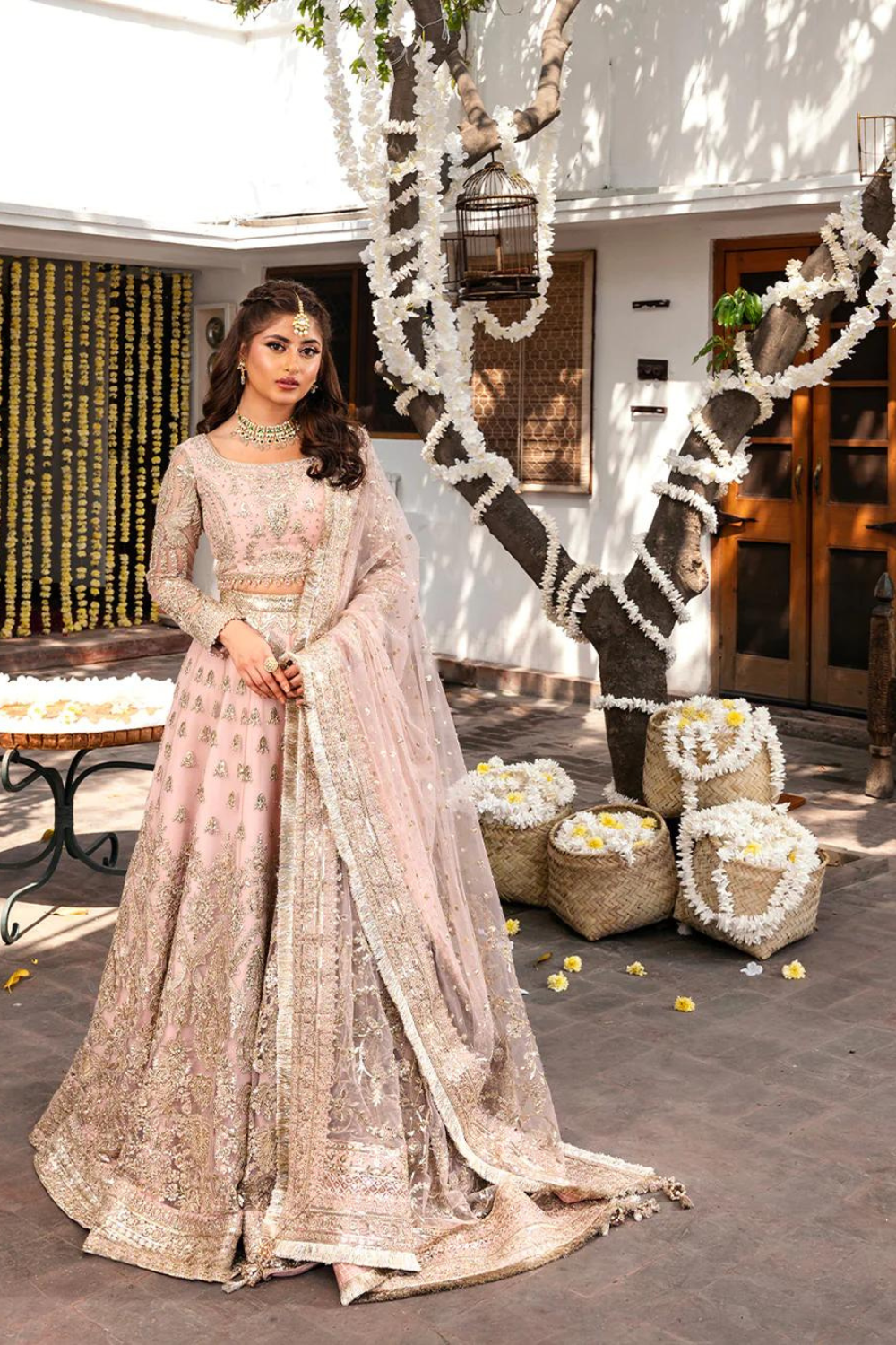 Faiza Saqlain Embroidered Net 3 Piece Naiza