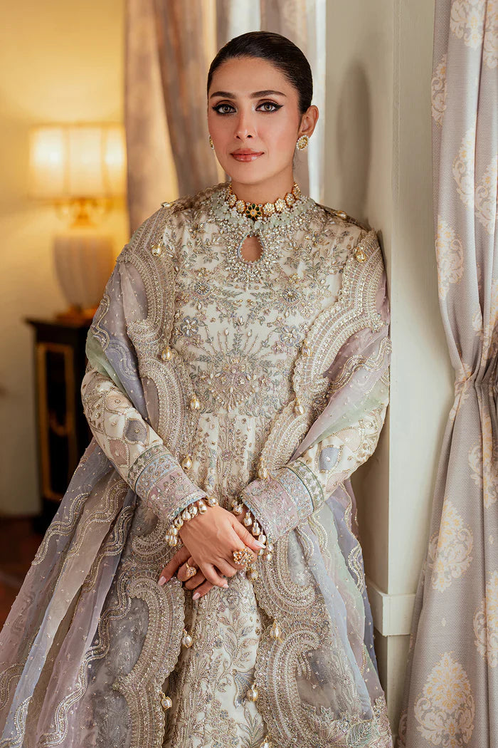 Baroque Embroidered Net 3 piece suit CH13-06