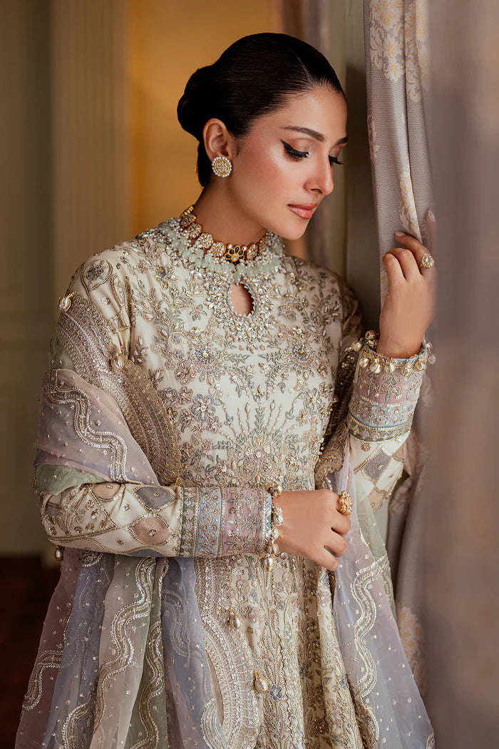 Baroque Embroidered Net 3 piece suit CH13-06