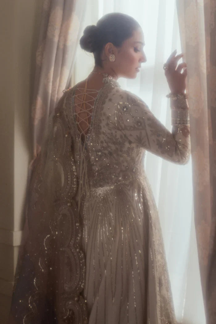 Baroque Embroidered Net 3 piece suit CH13-06