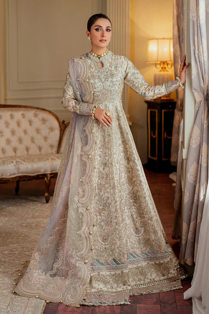 Baroque Embroidered Net 3 piece suit CH13-06