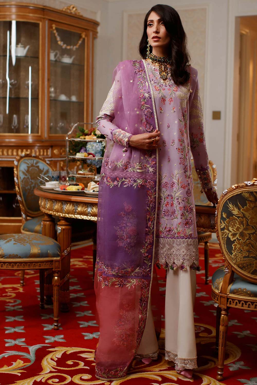 Elan Embroidered Lawn 3 piece suit EL22-11 A (NEZIHA)