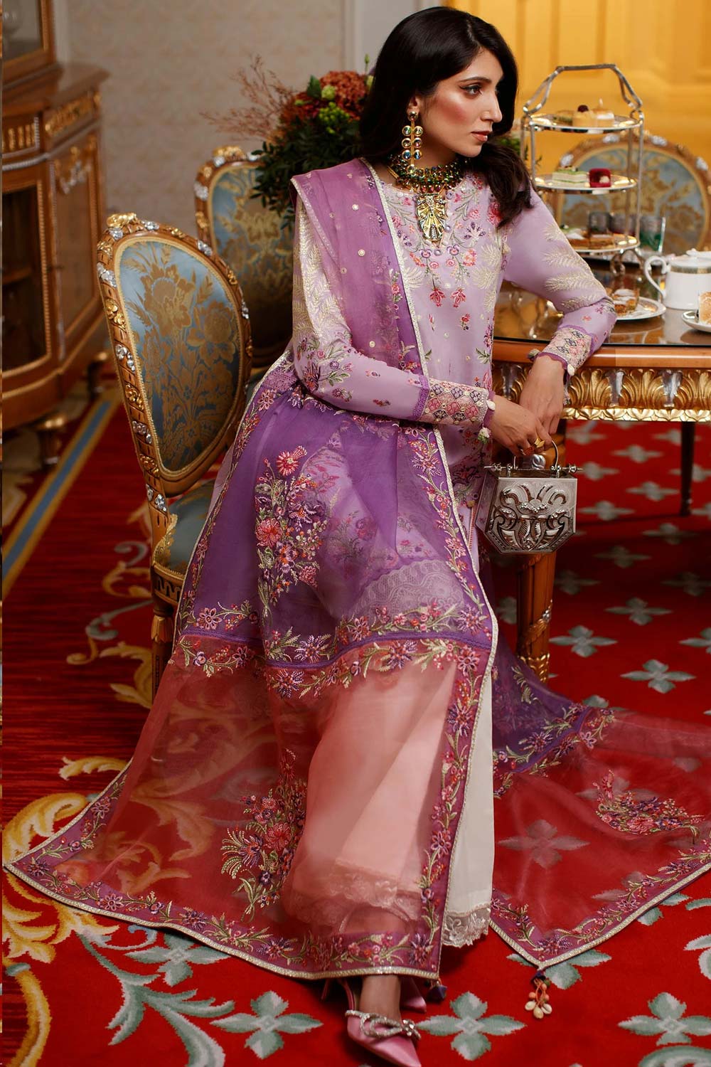 Elan Embroidered Lawn 3 piece suit EL22-11 A (NEZIHA)