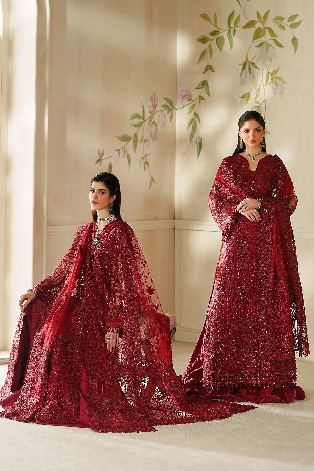 Baroque Embroidered Net Suit CH14-01