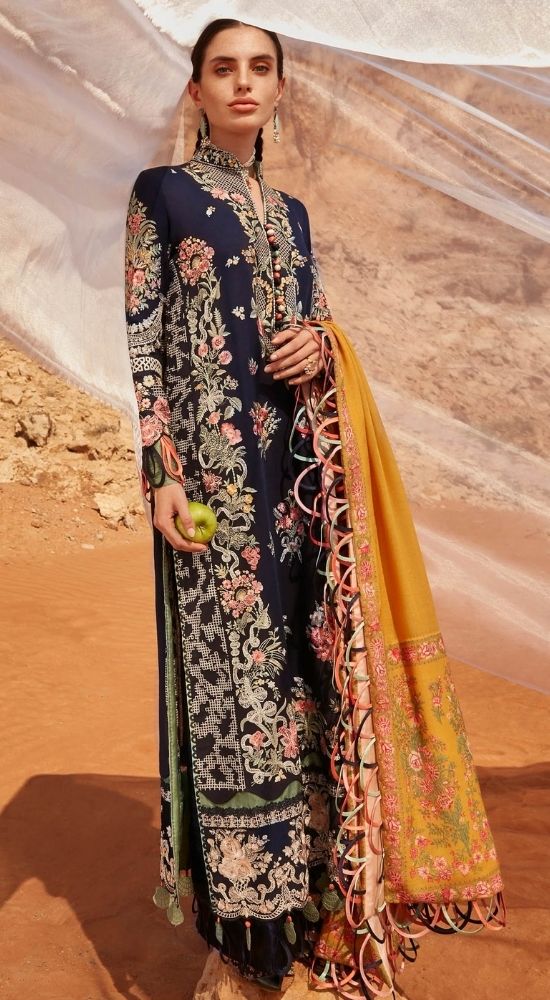 Elan Embroidered Khaddar 3 piece suit AYANNA