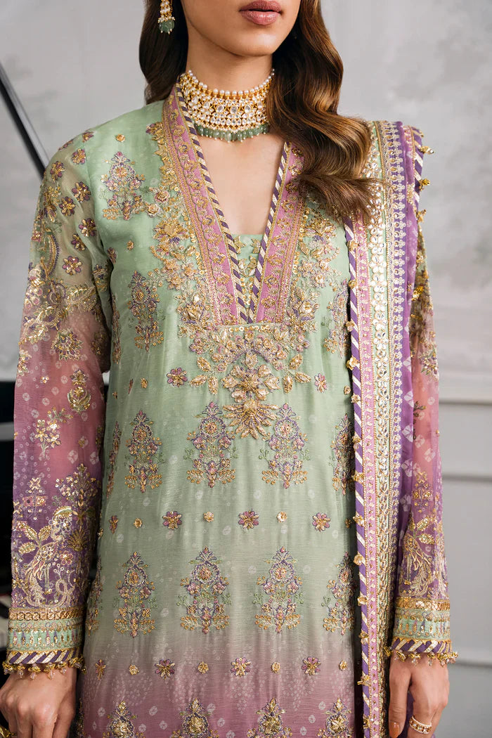 Baroque Embroidered Chiffon 3 Piece Suit CH12-08