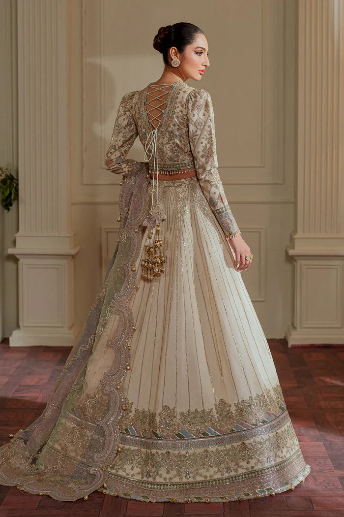Baroque Embroidered Net 3 piece suit CH13-06