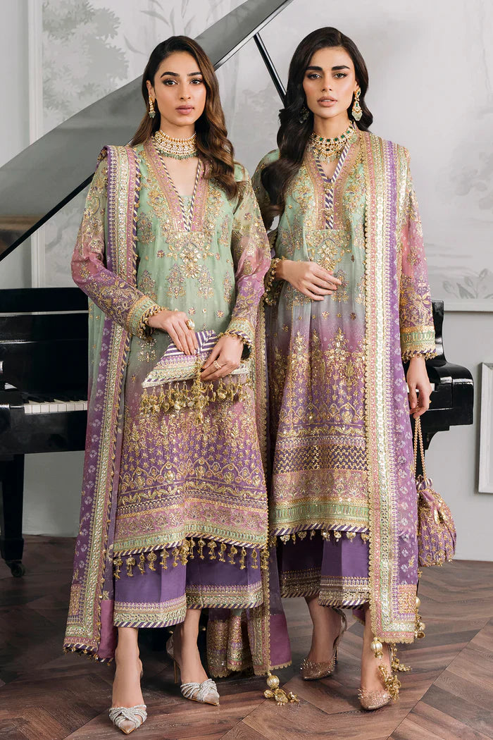 Baroque Embroidered Chiffon 3 Piece Suit CH12-08
