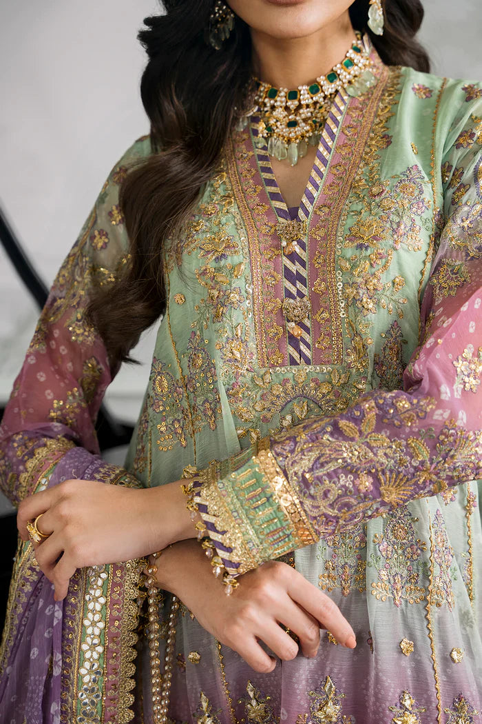 Baroque Embroidered Chiffon 3 Piece Suit CH12-08