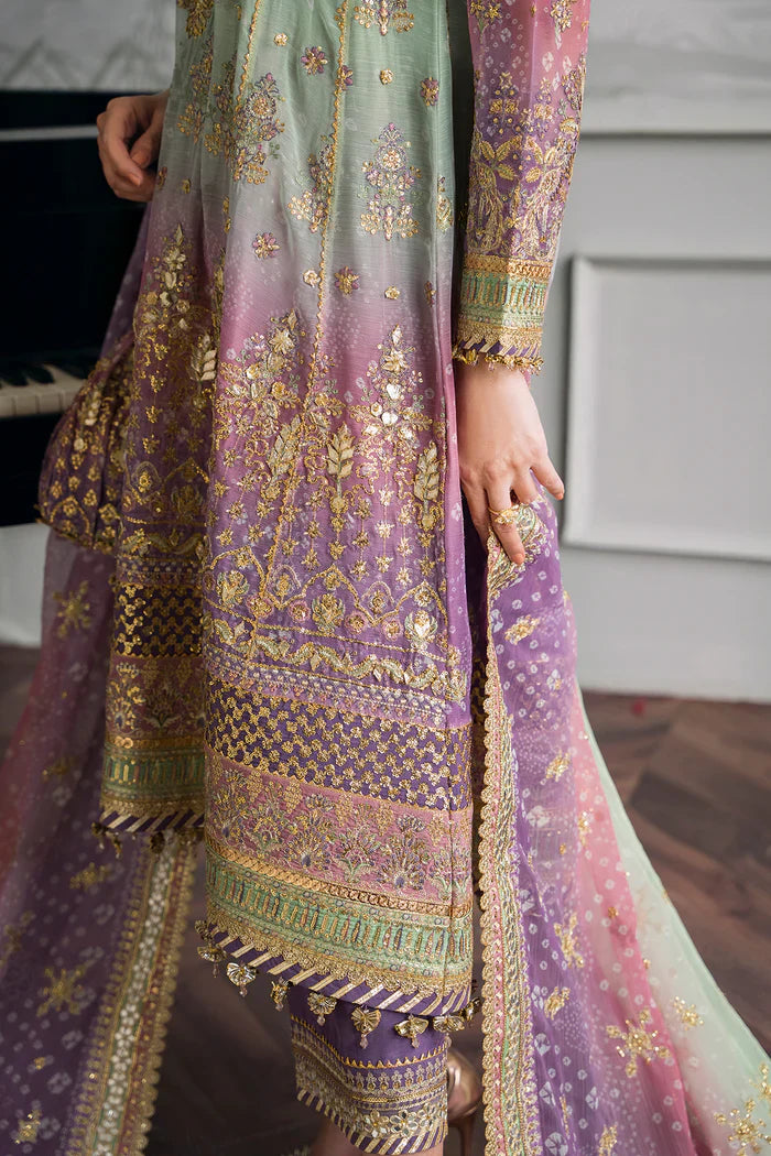 Baroque Embroidered Chiffon 3 Piece Suit CH12-08
