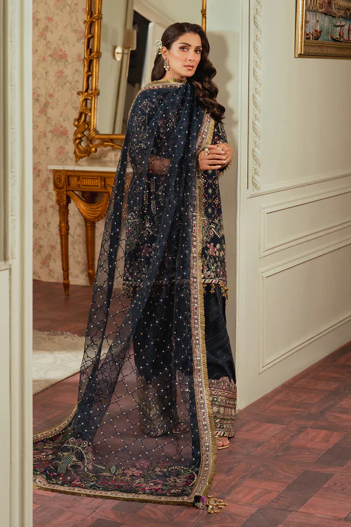 Baroque Embroidered Silk 3 piece suit CH13-07