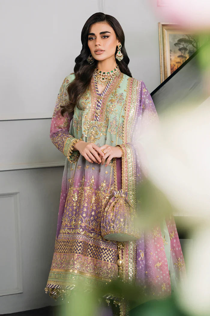 Baroque Embroidered Chiffon 3 Piece Suit CH12-08
