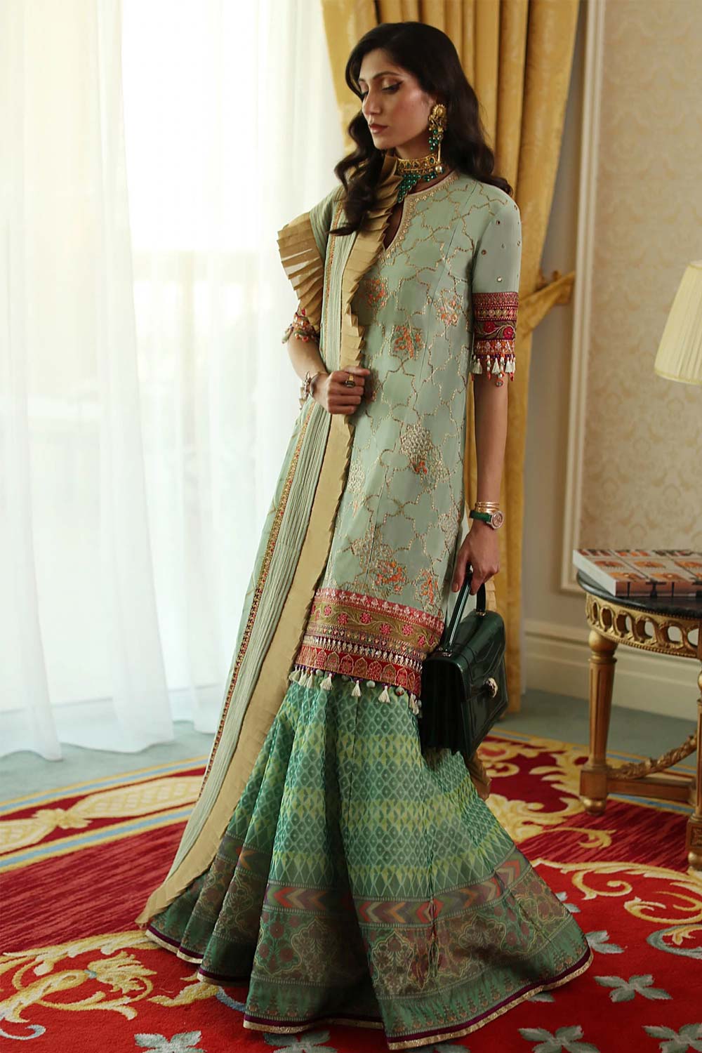 Elan Embroidered Lawn 3 piece suit EL22-15 A (NADINE)