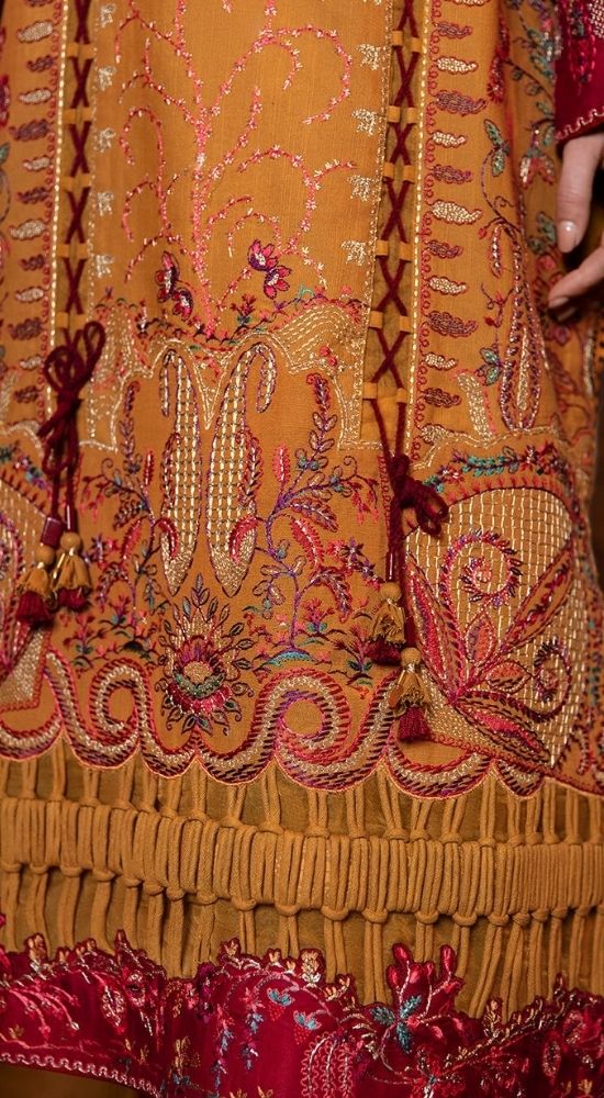 Republican Embroidered Khadder 3 Piece Suit La Souci