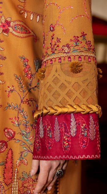 Republican Embroidered Khadder 3 Piece Suit La Souci