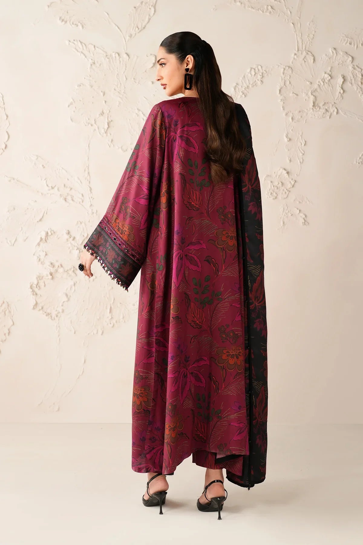 Baroque Printed viscose Suit UF-4304