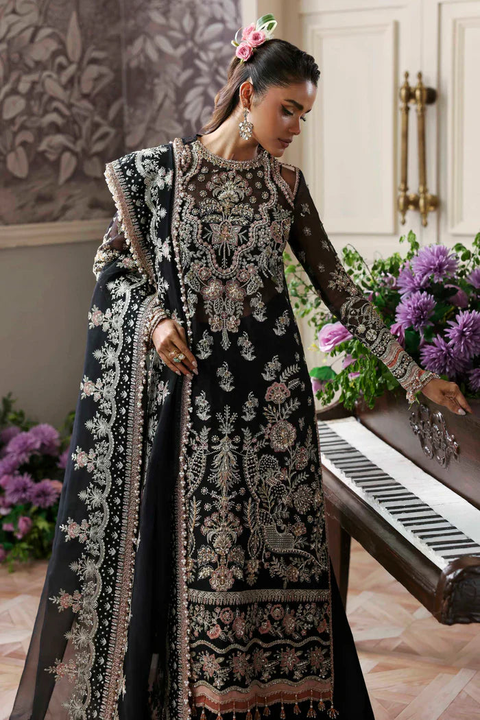 Akbar Aslam Net 3 Piece Suit Nocturne