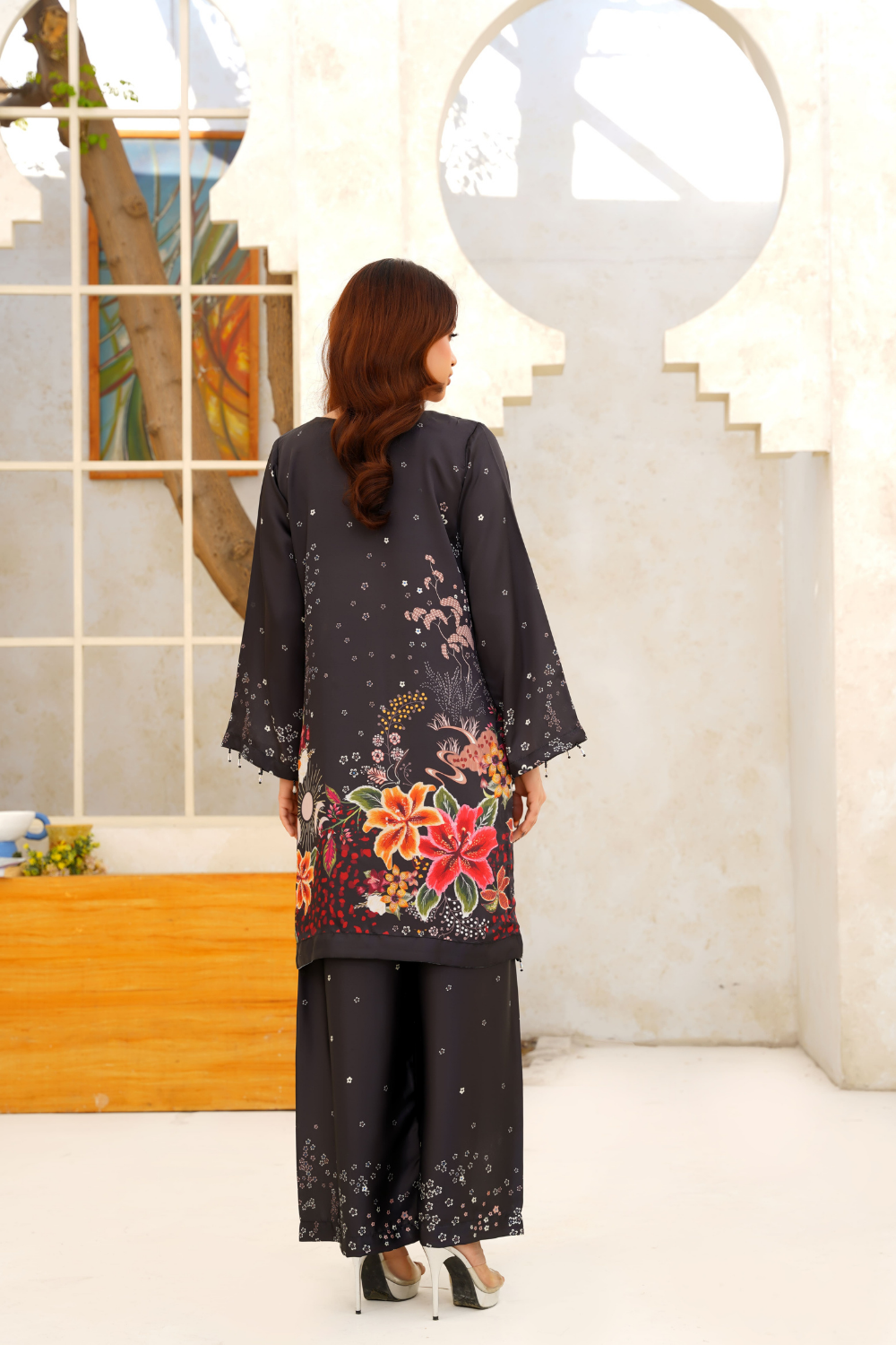 Attire Designer Digital Printed Silk 2PC Suit AD-05