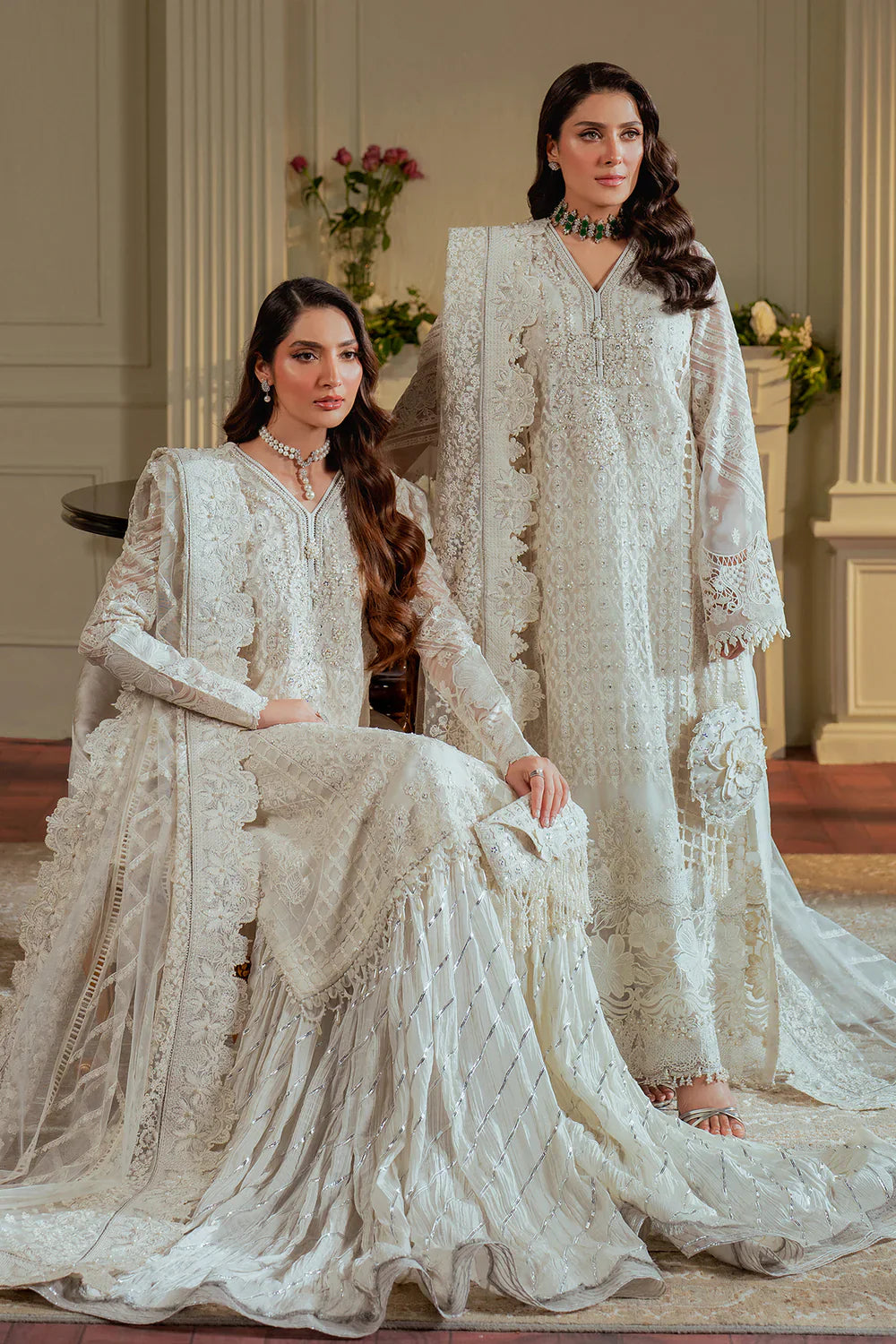 Baroque Embroidered Chiffon 3 piece suit CH13-02