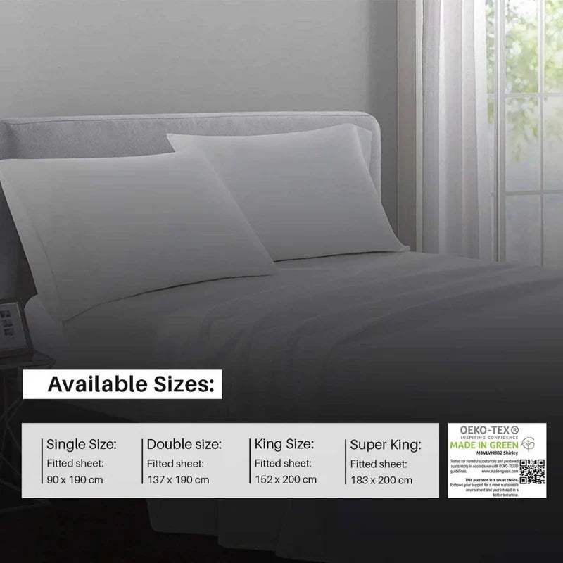 400 Thread Count Egyptian Cotton Ultra Deep Fitted Sheets - 46cm/18