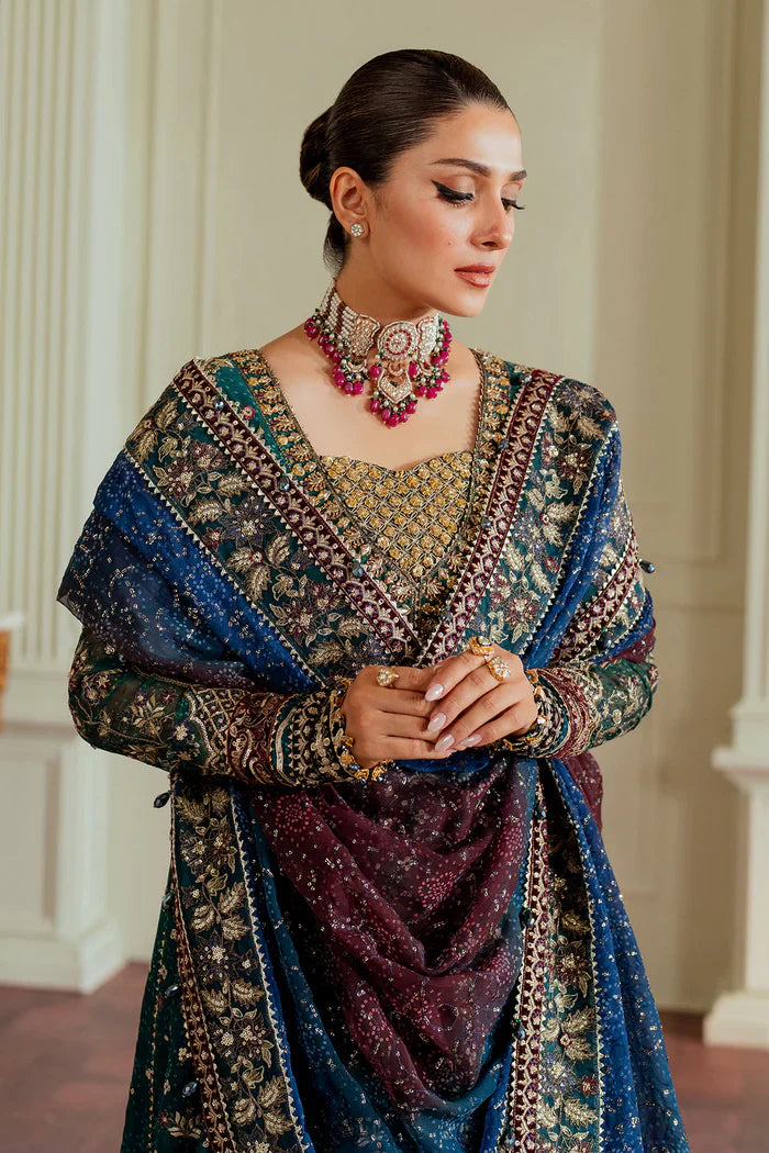 Baroque Embroidered Chiffon 3 piece suit CH13-03