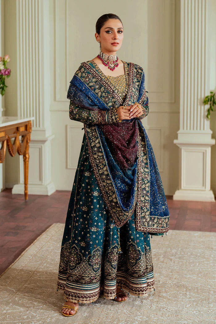 Baroque Embroidered Chiffon 3 piece suit CH13-03