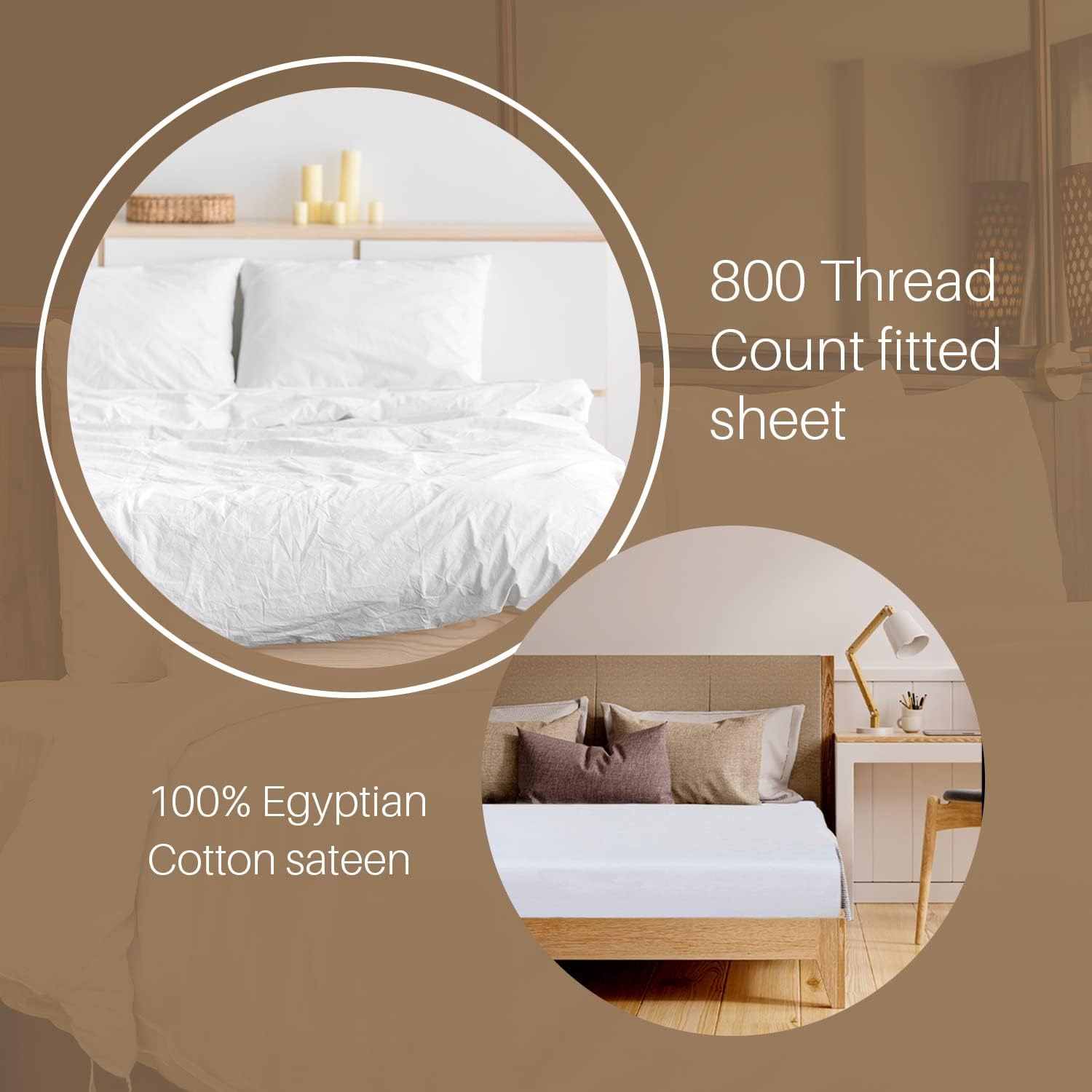 200 Thread Count 100% Egyptian Cotton, Oxford Pair Of Pillow Cases - White