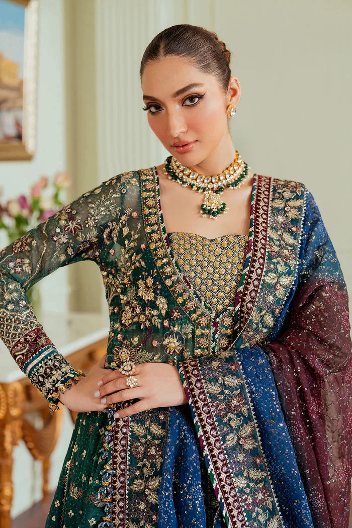 Baroque Embroidered Chiffon 3 piece suit CH13-03