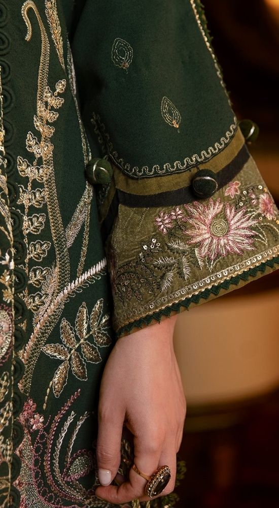 Republican Embroidered Karandi 3 Piece Suit La Molene