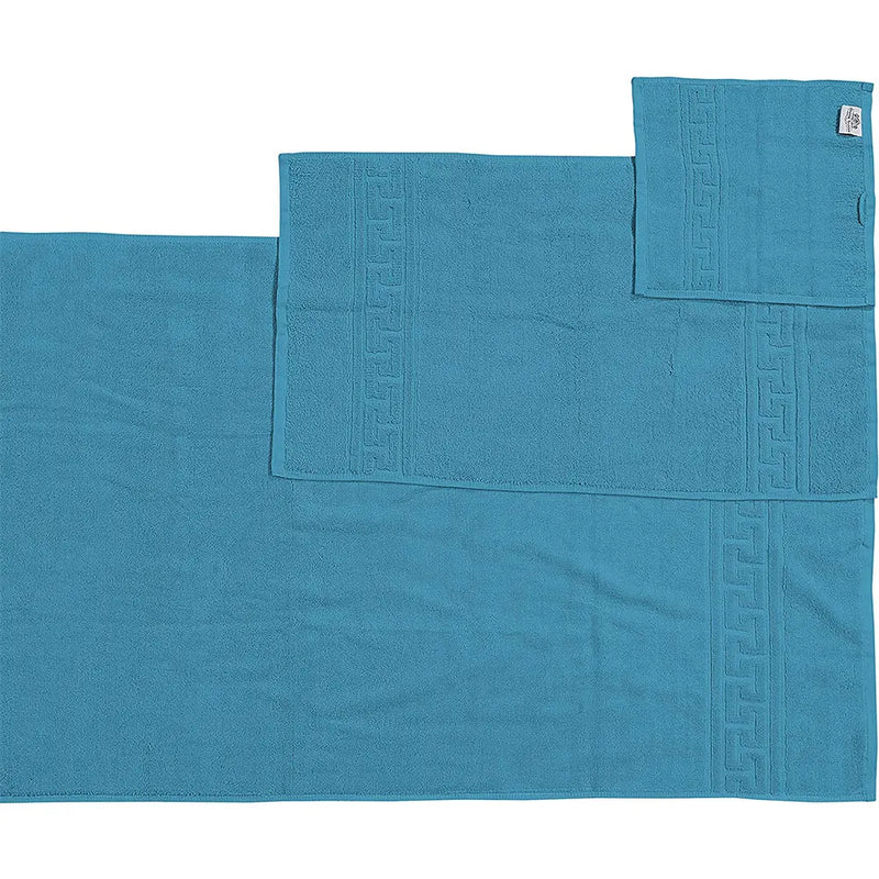Soft and Premium Egyptian Cotton Towels - 600 GSM Teal, Set of 8