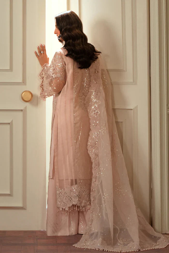 Baroque Embroidered Organza 3 piece suit CH13-04