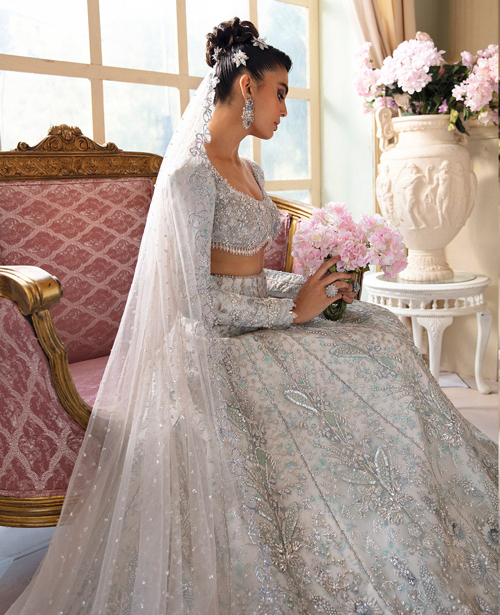 Republican Embroidered Net 3 Piece RWU-23-D3