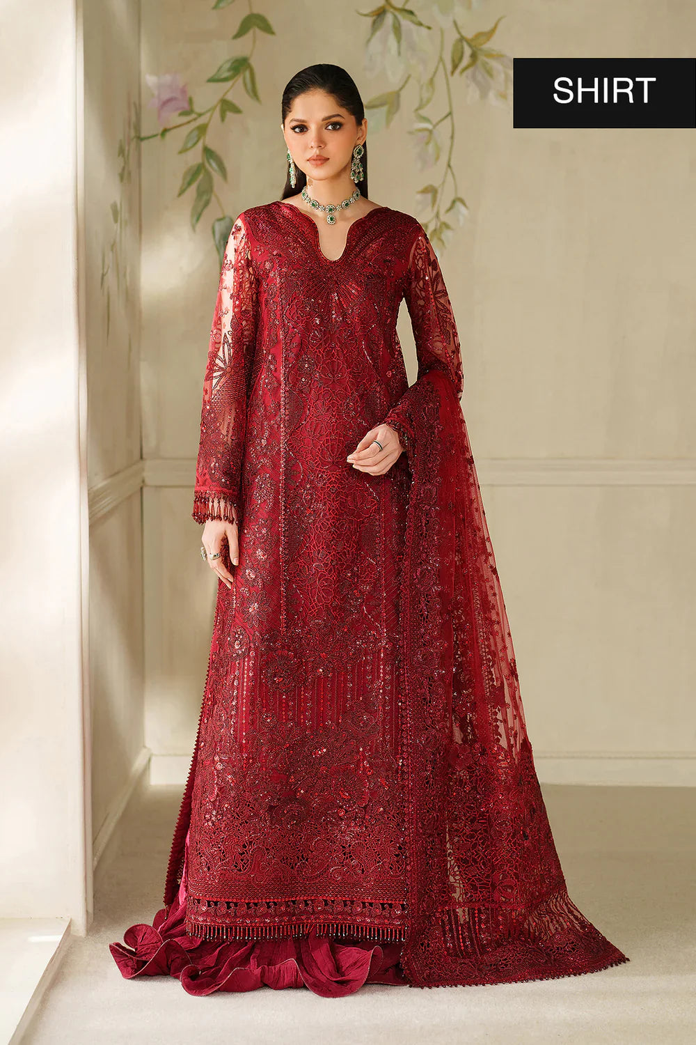 Baroque Embroidered Net Suit CH14-01