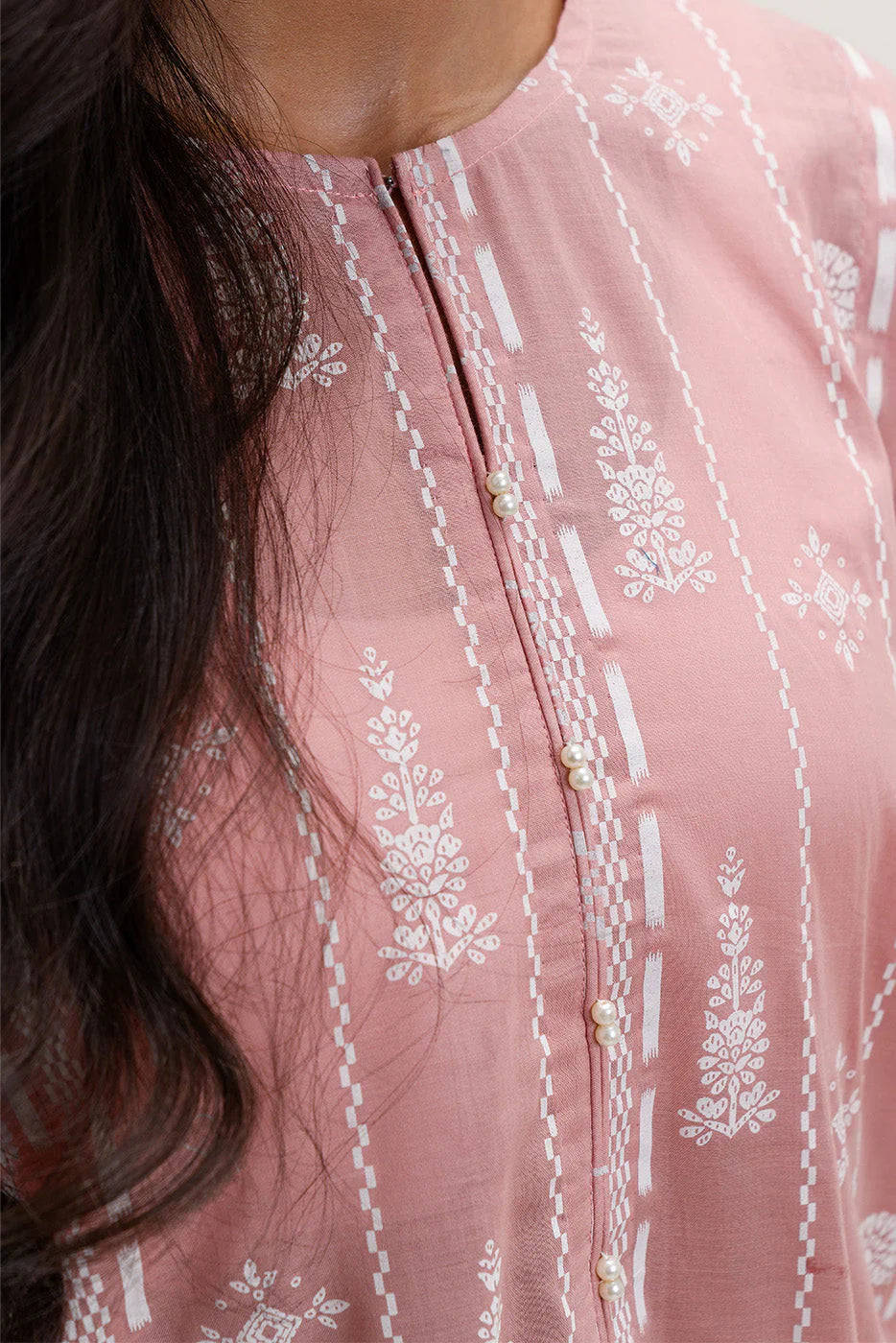 Beechtree Printed Blended Lawn Suit ROSY AFFAIR BT-02