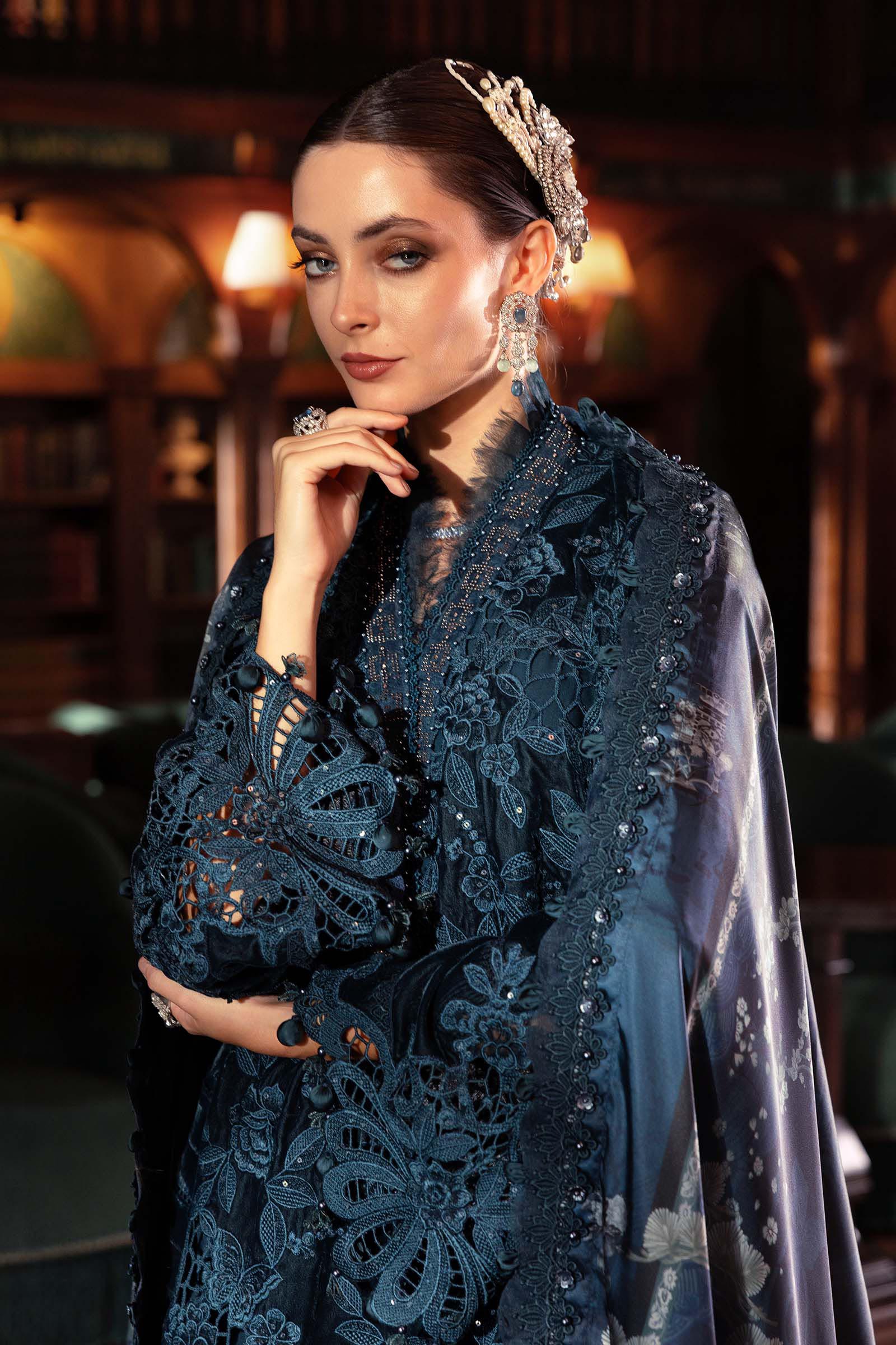 Maria B Embroidered Velvet Suit WL-1310