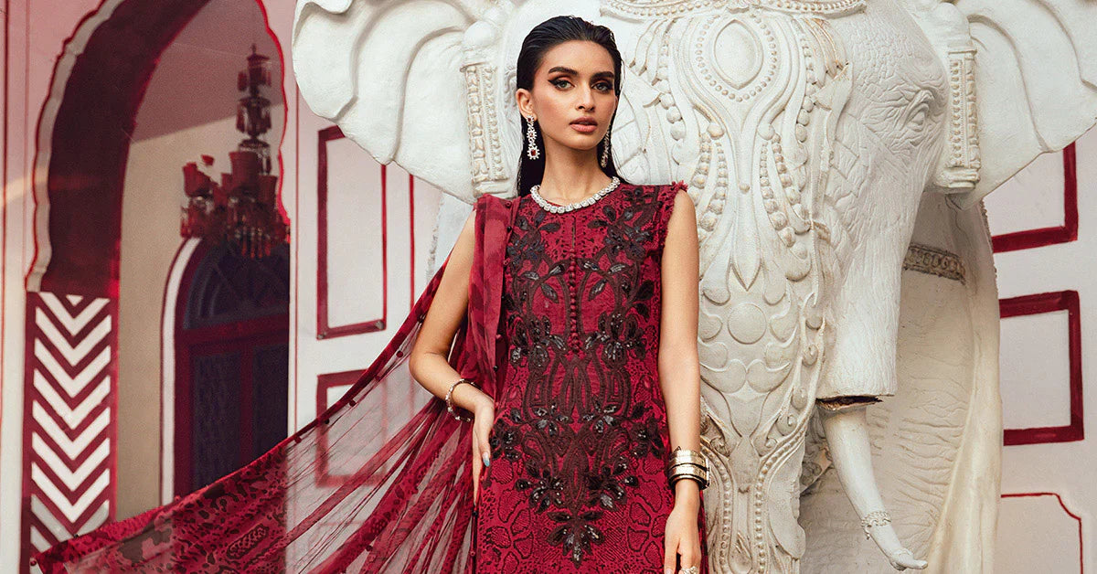 Maria B Embroidered Cambric Suit MPT-2702-A