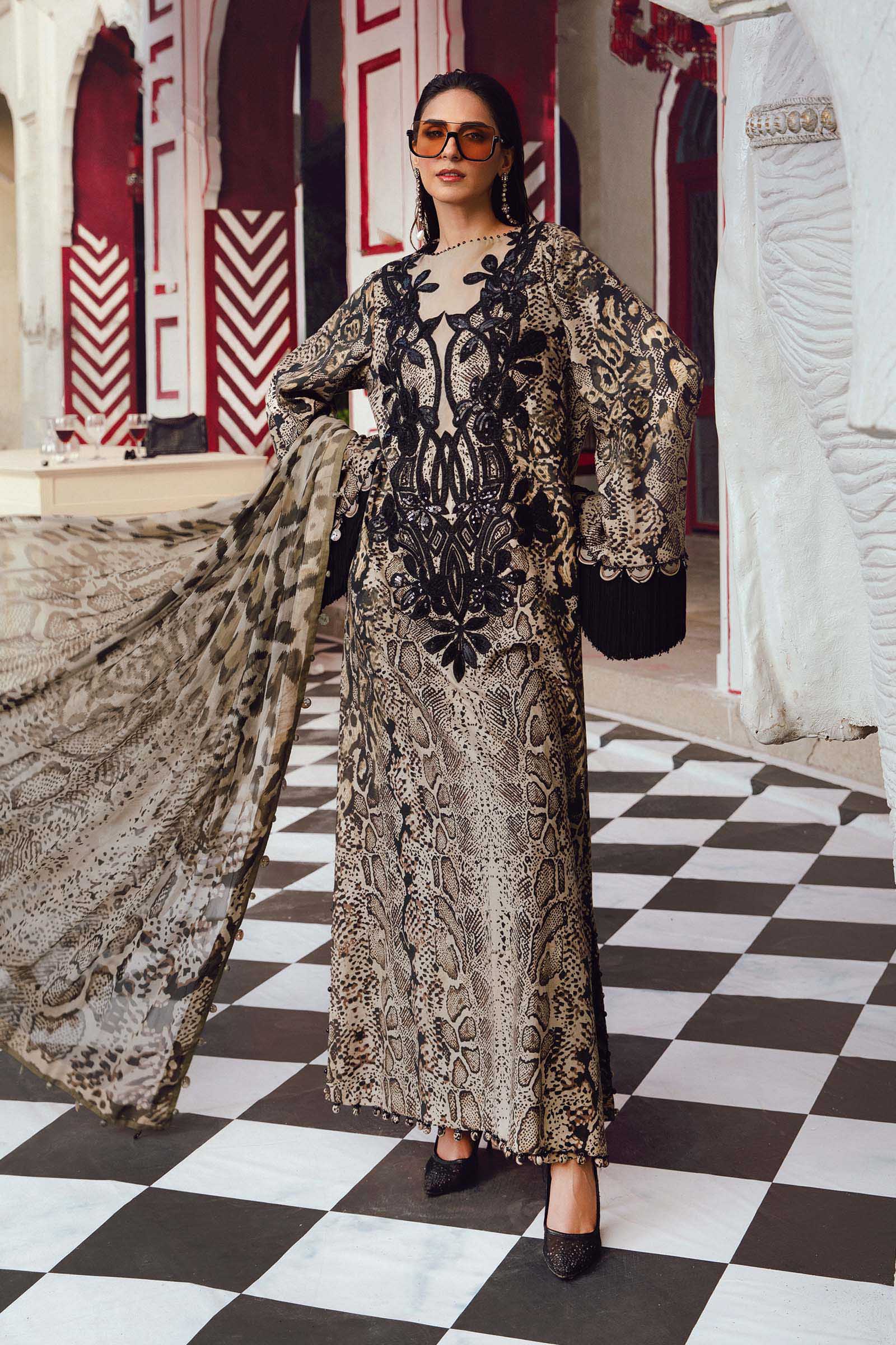 Maria B Embroidered Cambric Suit MPT-2702-B