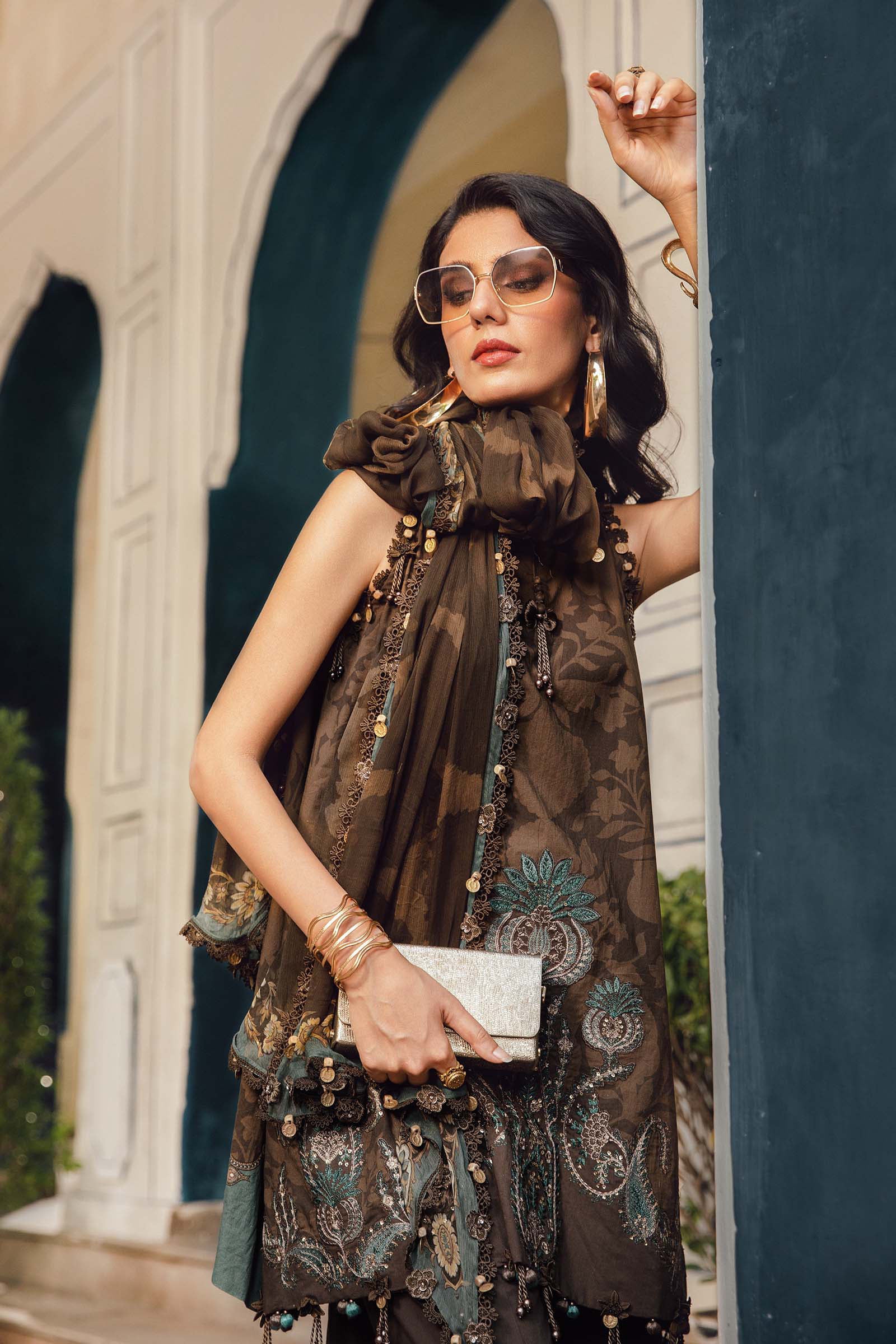 Maria B Embroidered Cambric Suit MPT-2704-A