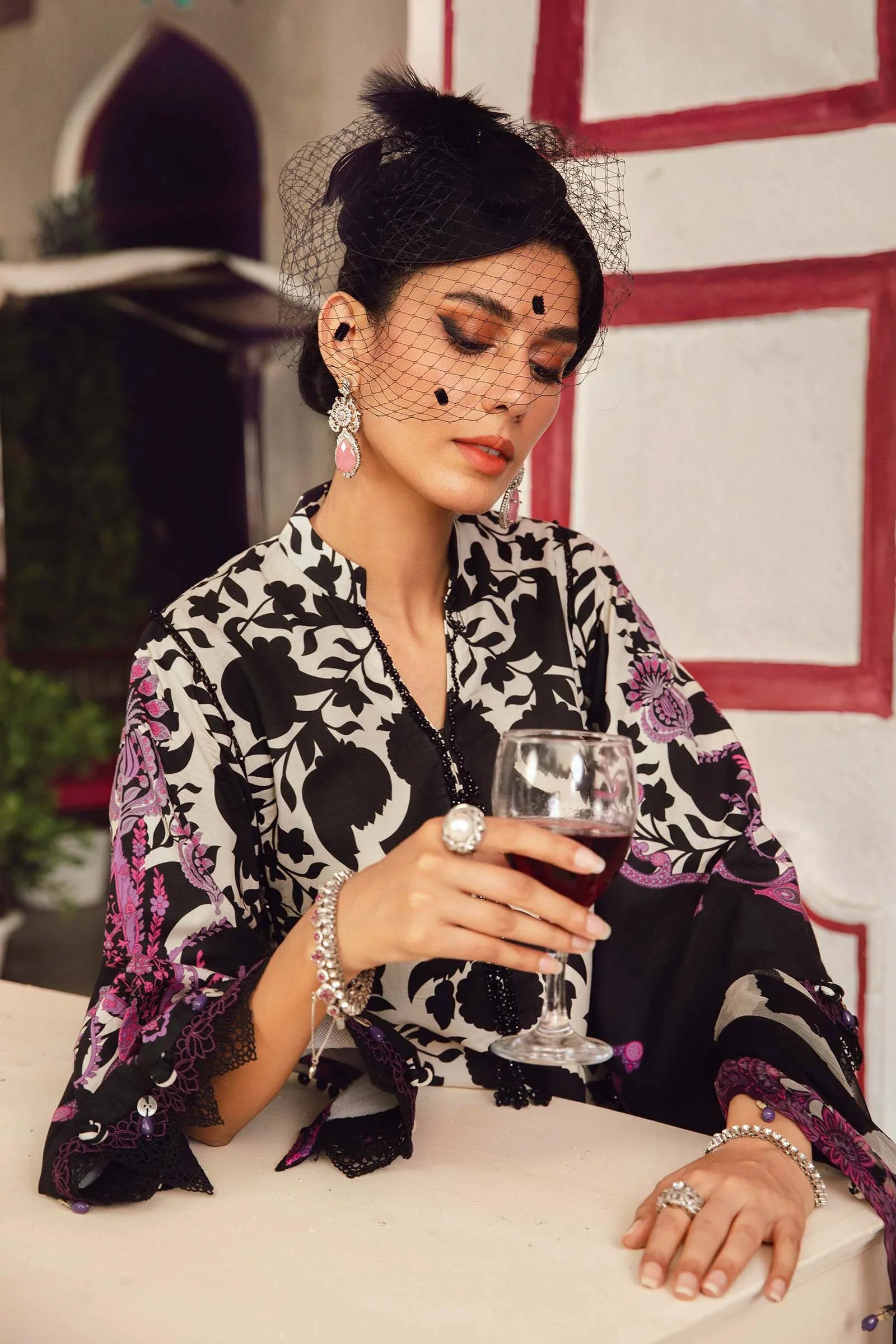 Maria B Embroidered Cambric Suit MPT-2704-B