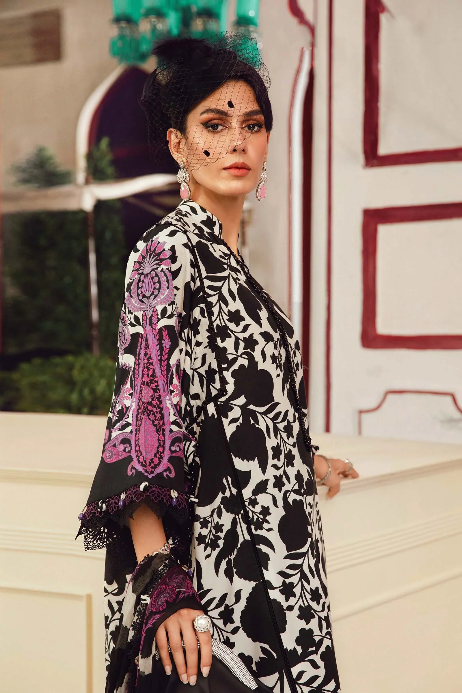 Maria B Embroidered Cambric Suit MPT-2704-B